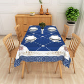 Aperturee Vintage Blue and White Floral Tablecloth, for Shabby Chic, Cottage, and Farmhouse Kitchen Dining Decor